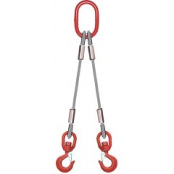slings cable 2 strands with hooks standard 6mm