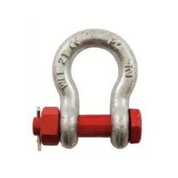 bow shackle with safety bolt and nut 1000 kg