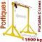portable gantry crane moveable with load 1500 kg