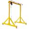 Mobile gantry crane moveable with load