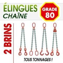 Elingue chaine G 80 2 brins