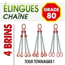 Elingue chaîne G 80 4 brins