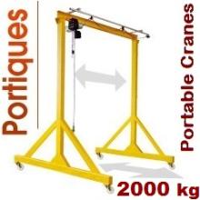 Portable Gantry movable with load 2000 kg