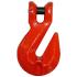Clevis grab hook with wing for chain sling 10 mm G80