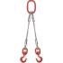 24 mm - Slings cable 2 strands with hooks standard