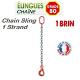 Elingue chaîne G 80 1 brin