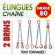 chain slings G 80  two strands